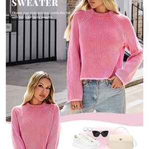 Saodimallsu | Crew Neck Ribbed Knit Fall Trendy Pullover Tops